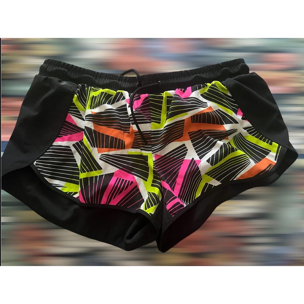 Fabletics Colorful Neon Short Athletic Sporty Comfy Quick Drying Shorts Large